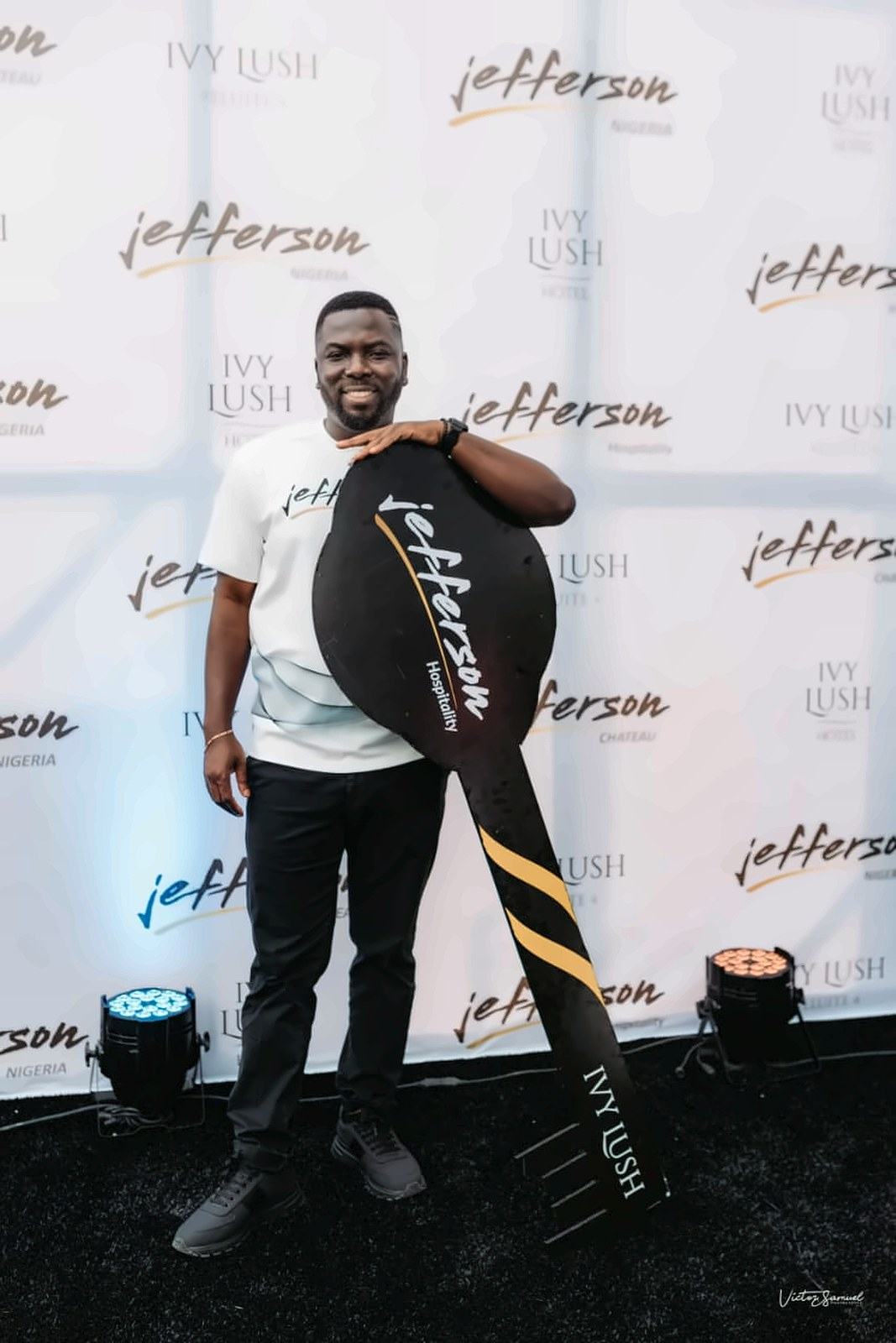 JHG team member with the Ivy Lush key