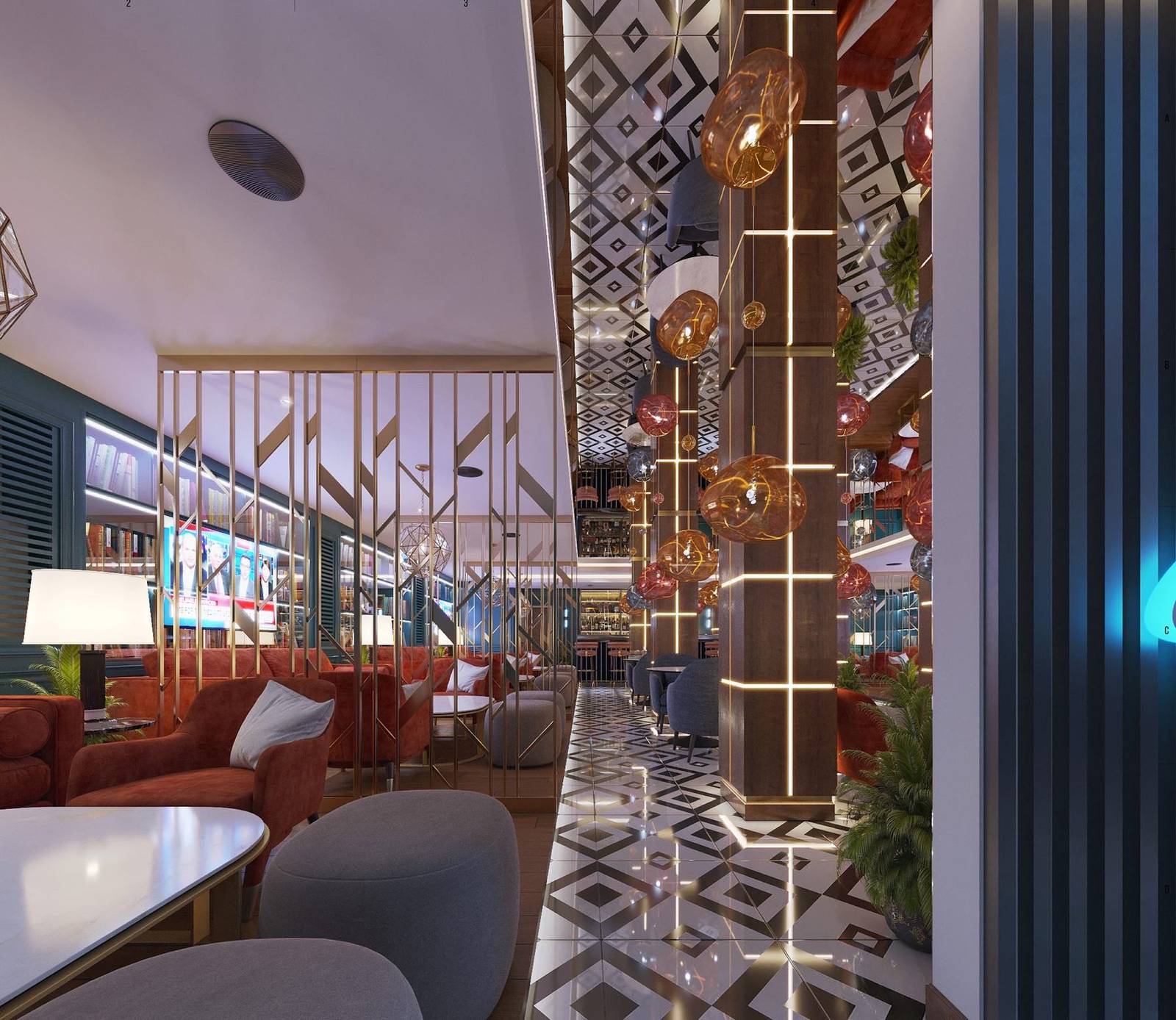 Sophia concept — Materials & lighting