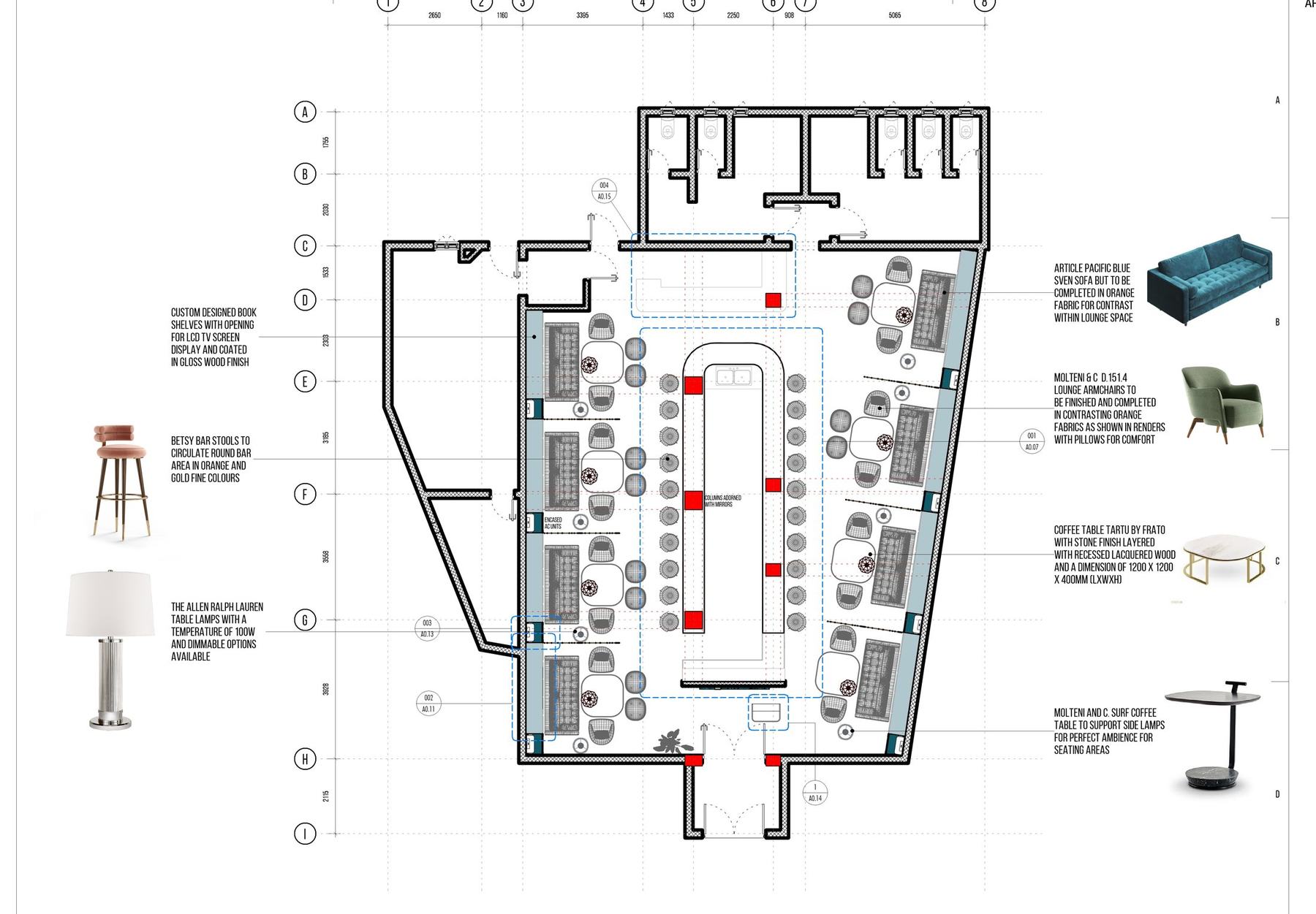 Sophia concept — Furniture layout