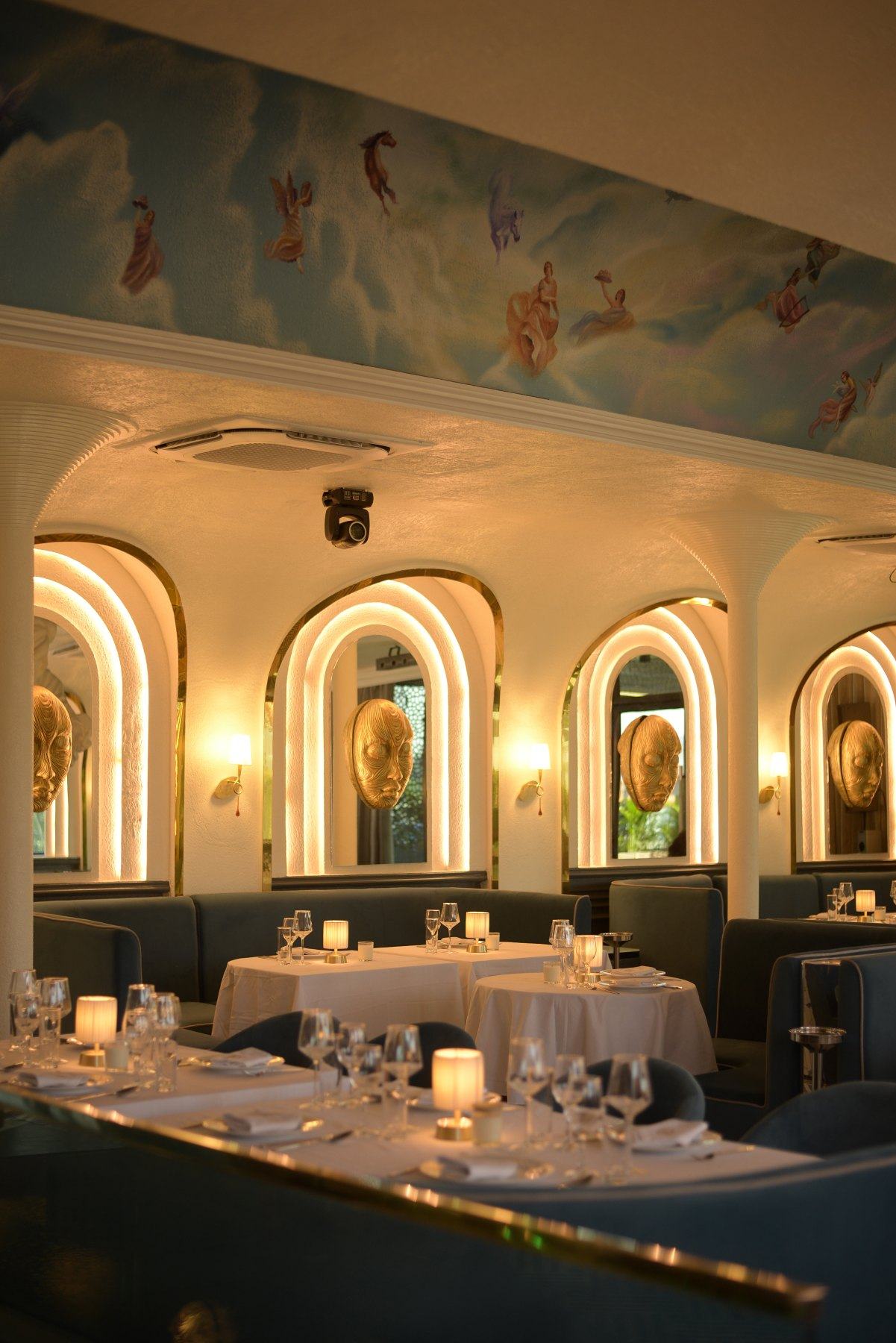 La Luna Abuja — Arched mirrors & gold masks