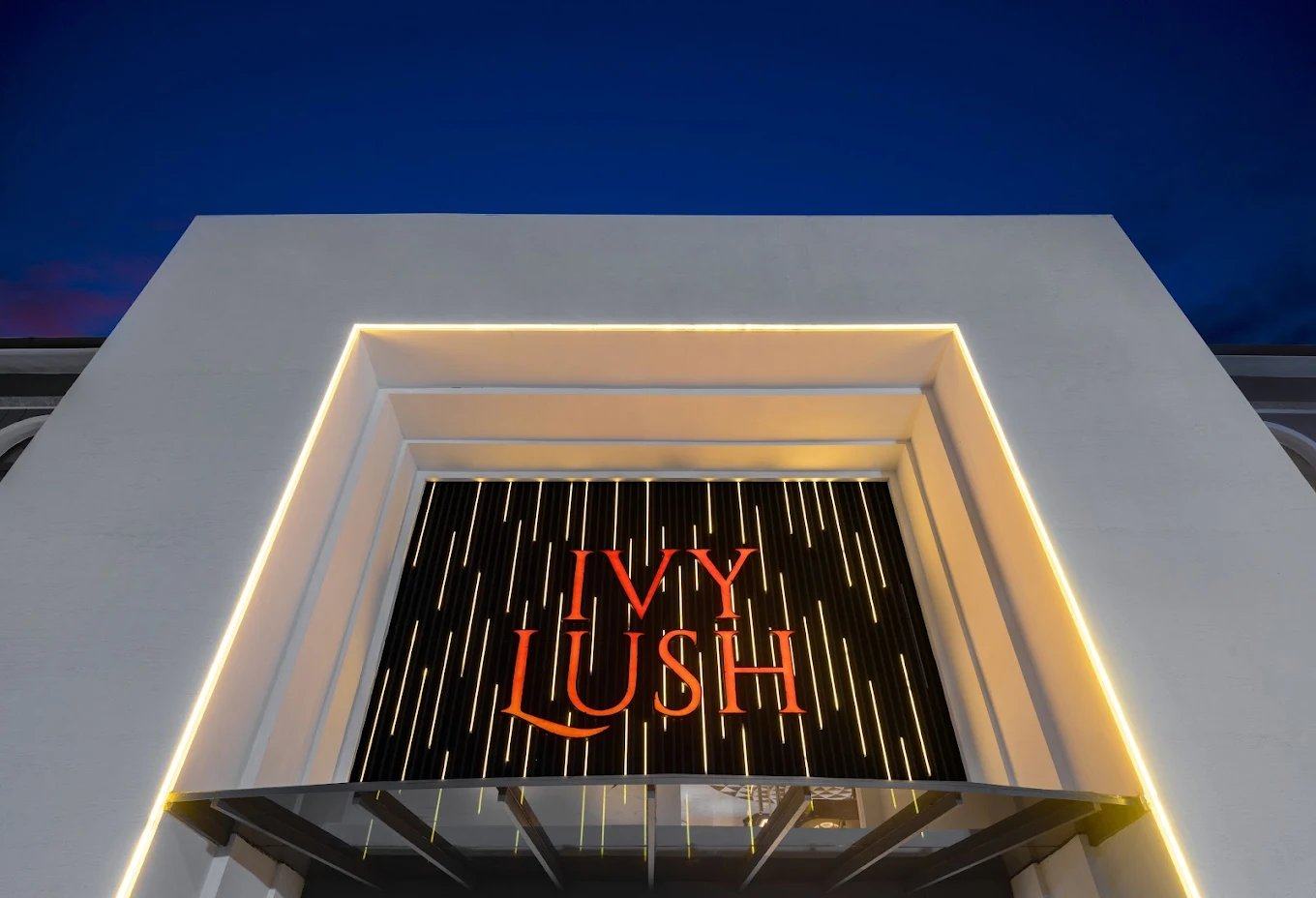 Ivy Lush Hotel, Warri — The Ivy Lush sign