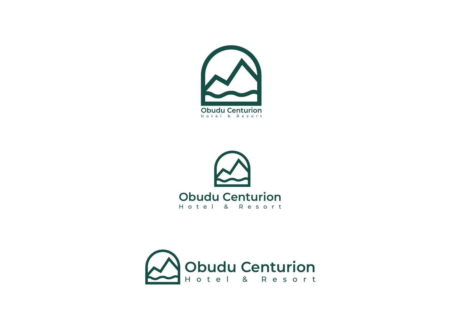 Obudu Centurion brand identity — Lockup variations