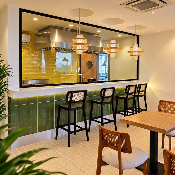OVF Lounge — Show-kitchen counter
