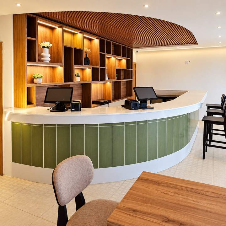 OVF Lounge — Curved bar