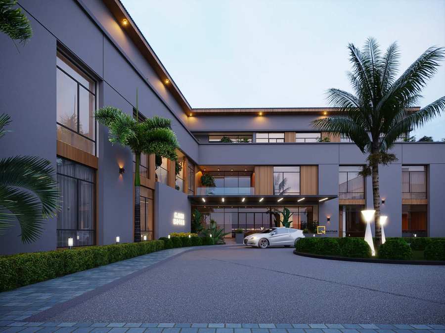 Mahi & C Hotel — Arrival court