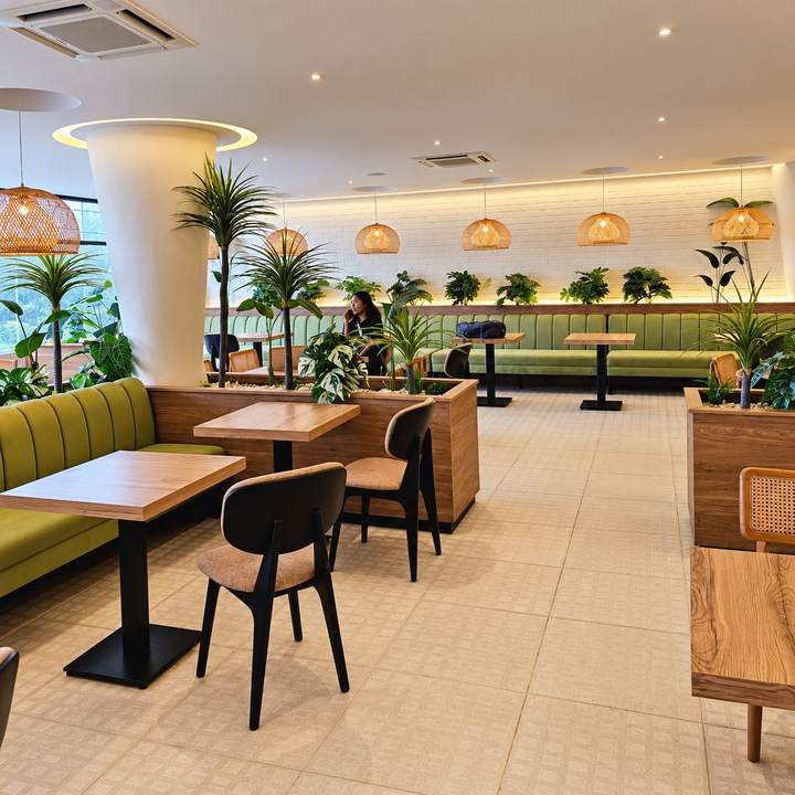 OVF Lounge — Banquette dining