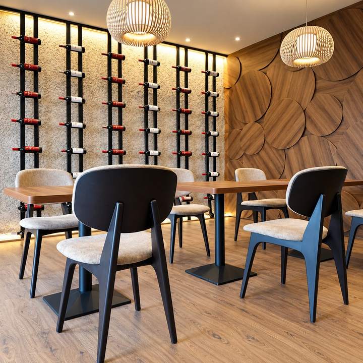 OVF Lounge — Wine wall & private dining