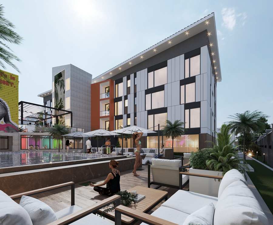 Prosbel Hotel — Pool terrace